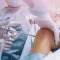Illustration of a knee joint during arthroscopy